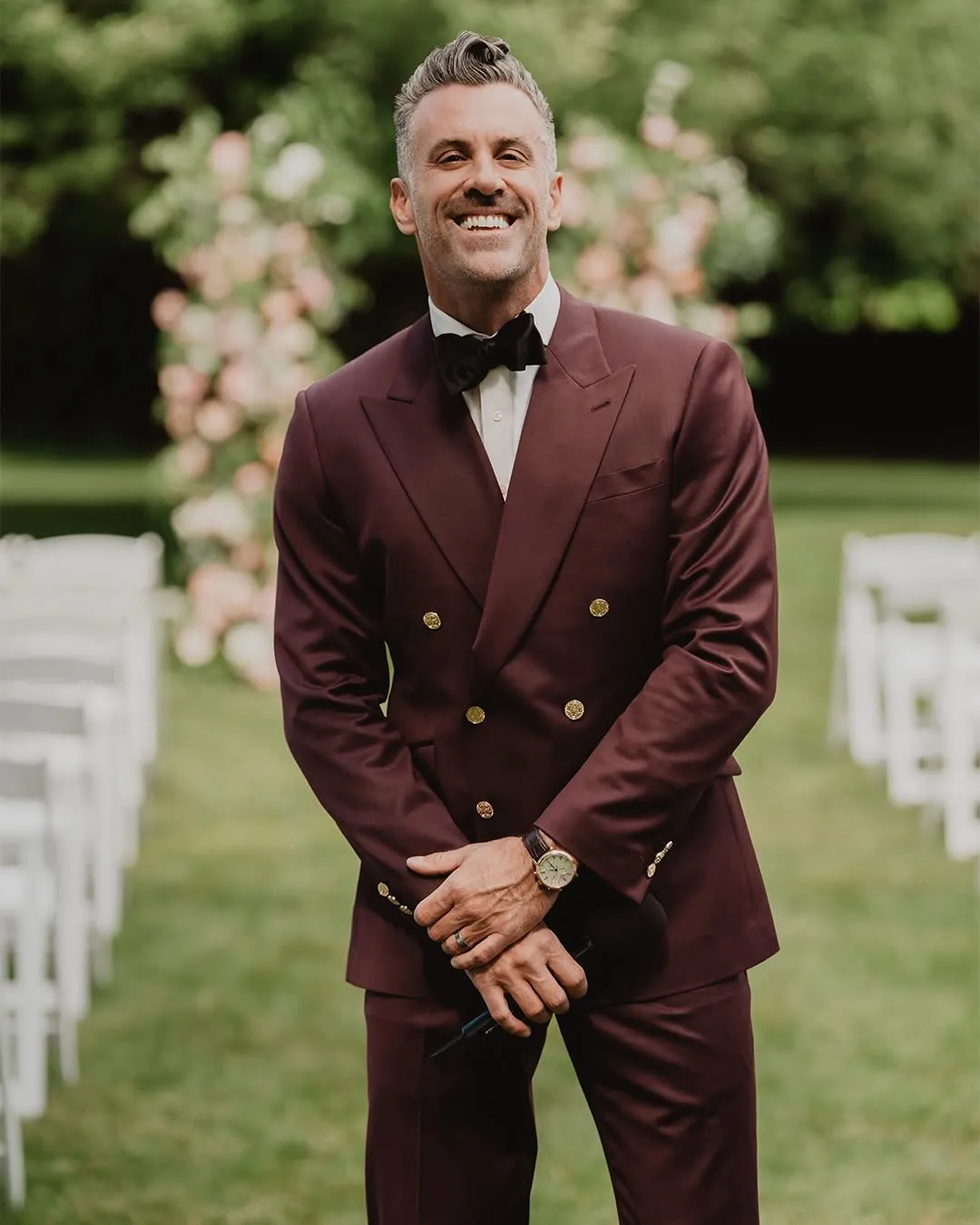 Jeff Maeck wearing a new Surmesur suit